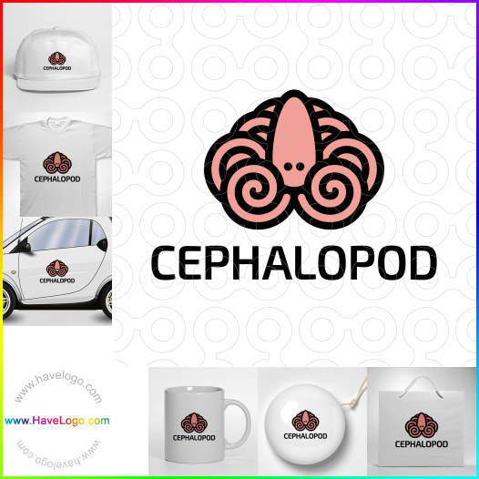 Compra un diseño de logo de Cefalópodo 65940