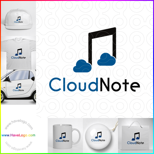 Acheter un logo de Note sur le cloud - 65675