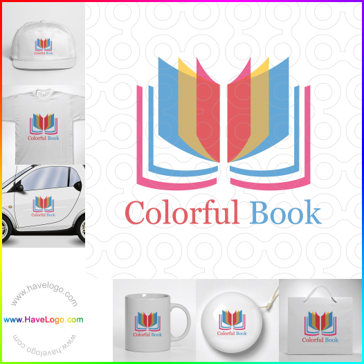 Compra un diseño de logo de Colorful Book 66111