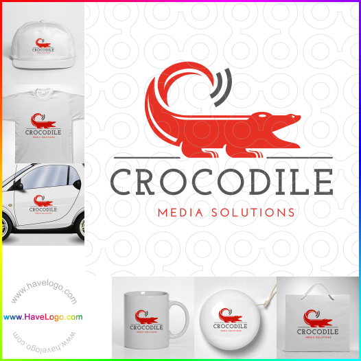 Compra un diseño de logo de Crocodile Media 64060