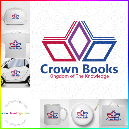 Compra un diseño de logo de Crown Books 65272
