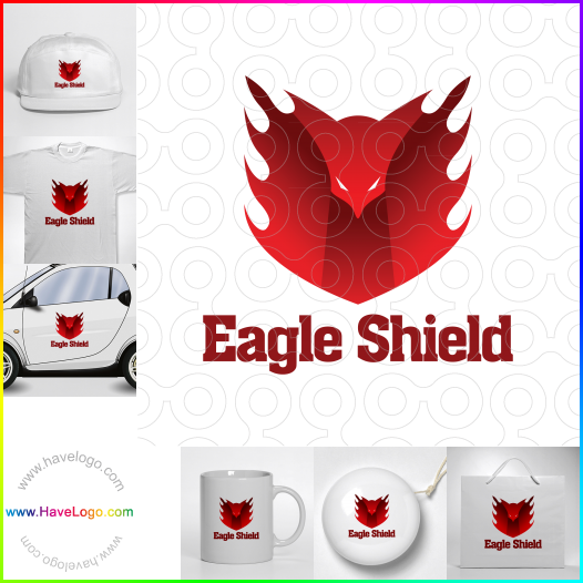 Compra un diseño de logo de Eagle Shield 62517