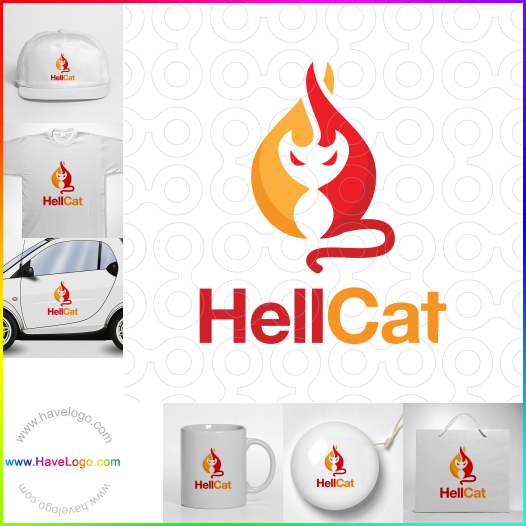 Compra un diseño de logo de Gato del infierno 62897