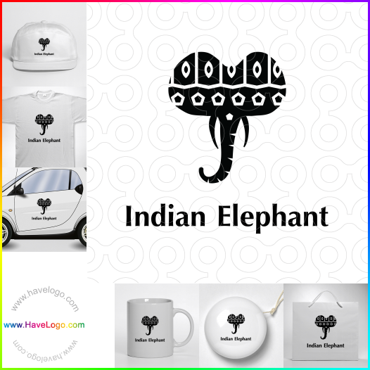 Compra un diseño de logo de Elefante indio 63687
