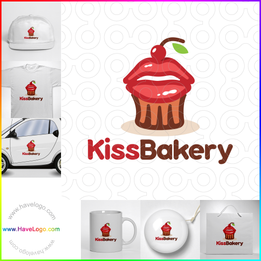 Compra un diseño de logo de Kiss Bakery 60086