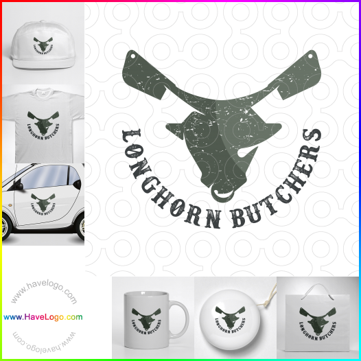 Acquista il logo dello Macellai Longhorn 65317