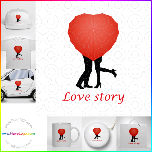 Compra un diseño de logo de Historia de amor 66211