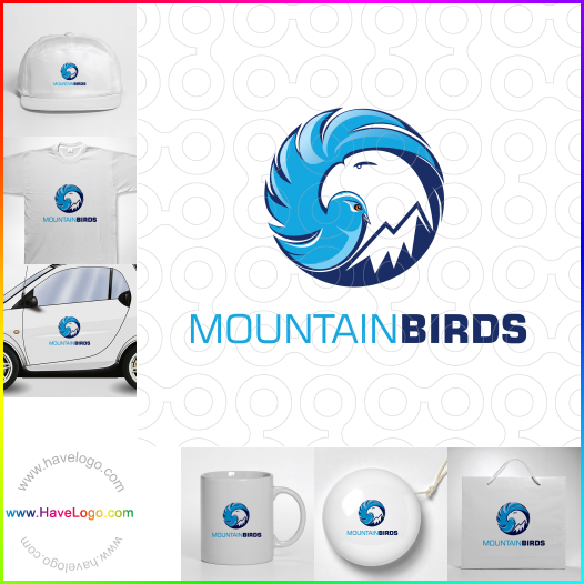 Compra un diseño de logo de Aves de montaña 60615