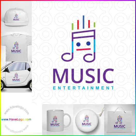 Compra un diseño de logo de Música Entretenimiento 67347