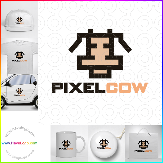 Acheter un logo de Pixel Cow - 61605