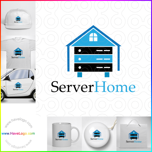 Compra un diseño de logo de Server Home 64899