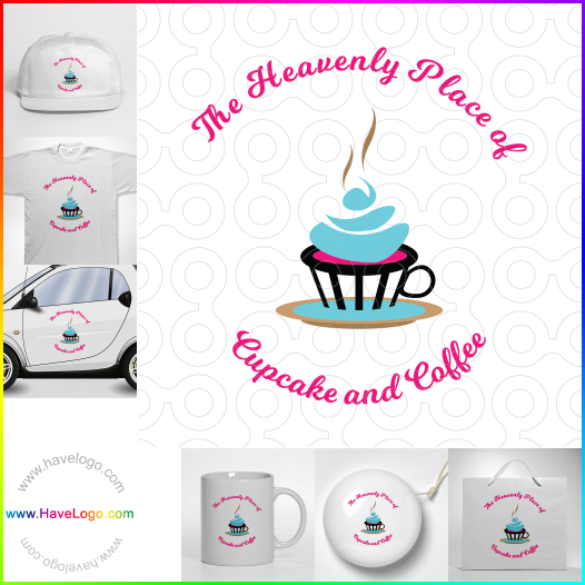 Compra un diseño de logo de The Heavenly Place of Cupcake and Coffee 64877