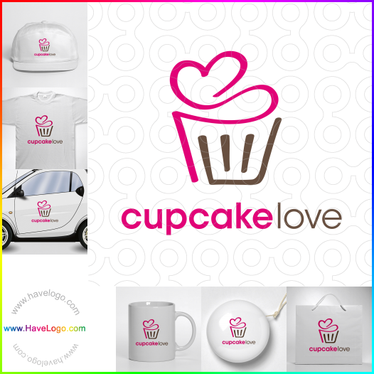 Acheter un logo de cupcake - 54882