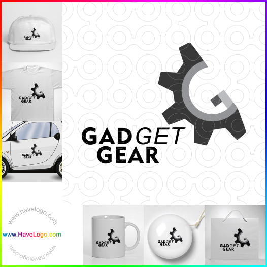 Compra un diseño de logo de gadget gear 66350