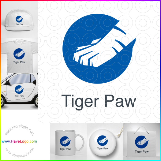 Koop een tijger poot logo - ID:66975