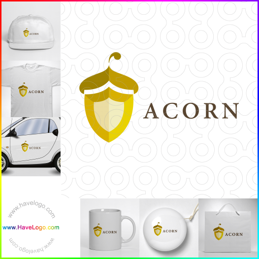 Koop een Acorn shield logo - ID:62944