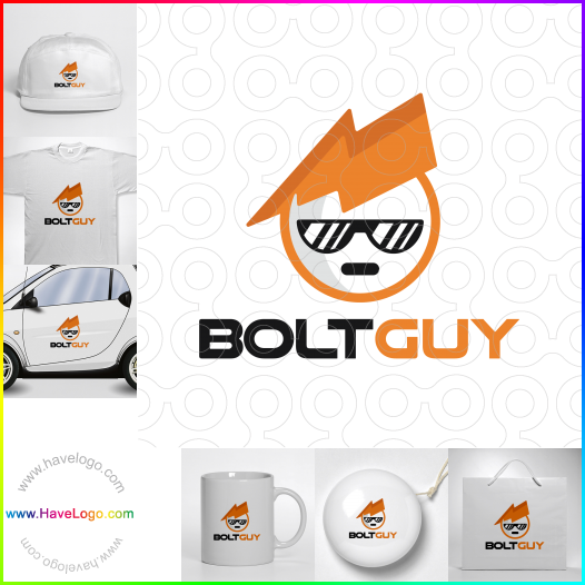 Compra un diseño de logo de Bolt Guy 60057