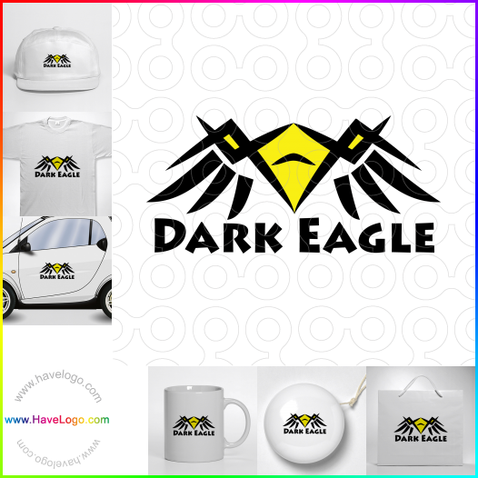 Compra un diseño de logo de Águila oscura 66754