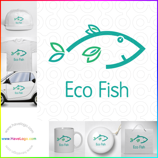 Compra un diseño de logo de Eco Fish 67412