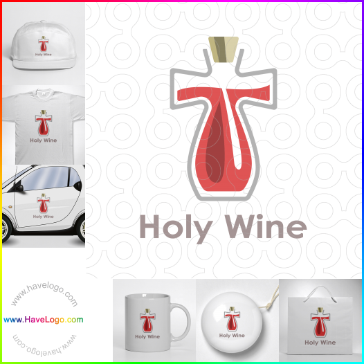 Compra un diseño de logo de Vino santo 62553