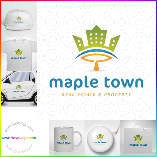 Compra un diseño de logo de Maple Town 61948