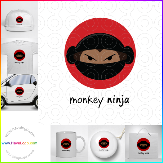 Compra un diseño de logo de ninja 53066