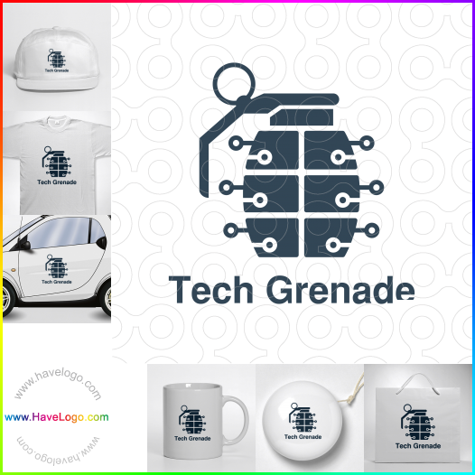 Acquista il logo dello tecnologia granata 63519