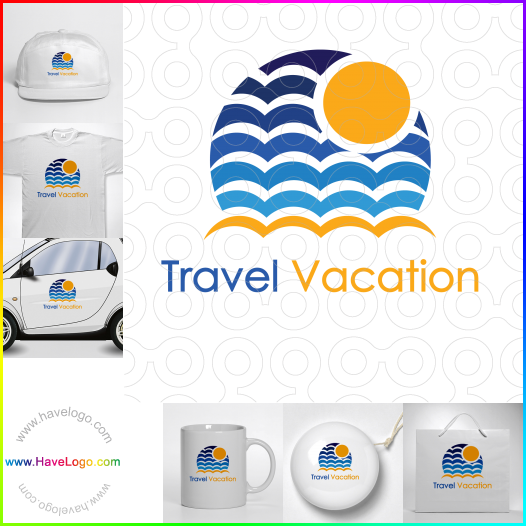 Compra un diseño de logo de blog de vacaciones 39873