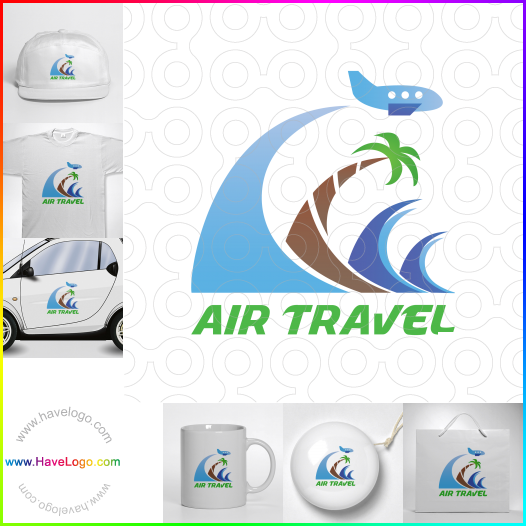 Compra un diseño de logo de Viajes aéreos 65794