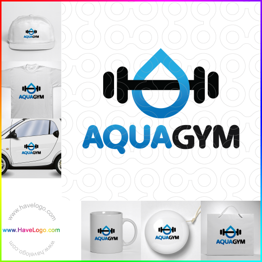 Compra un diseño de logo de Aqua Gym 67357
