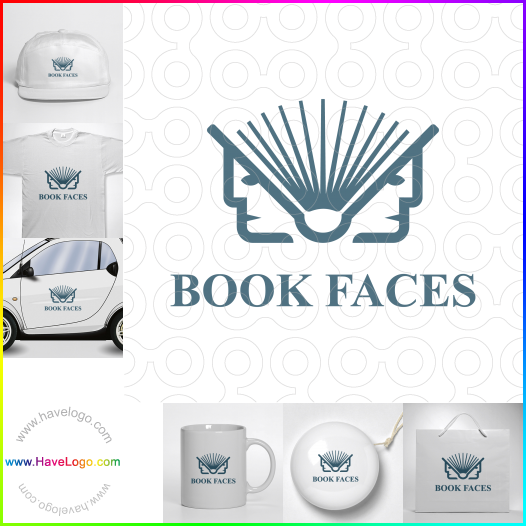 Compra un diseño de logo de Caras de libro 61537