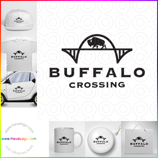 Compra un diseño de logo de Buffalo Crossing 63572