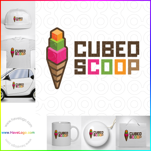 Compra un diseño de logo de Cubed Scoop 60841
