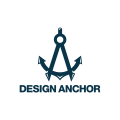 logo de Ancla de diseño