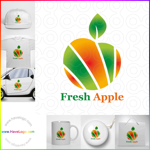 Compra un diseño de logo de Manzana fresca 60425