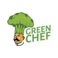 Groene chef logo