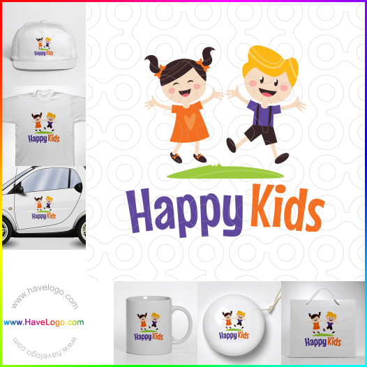 Acheter un logo de Enfants heureux - 60313
