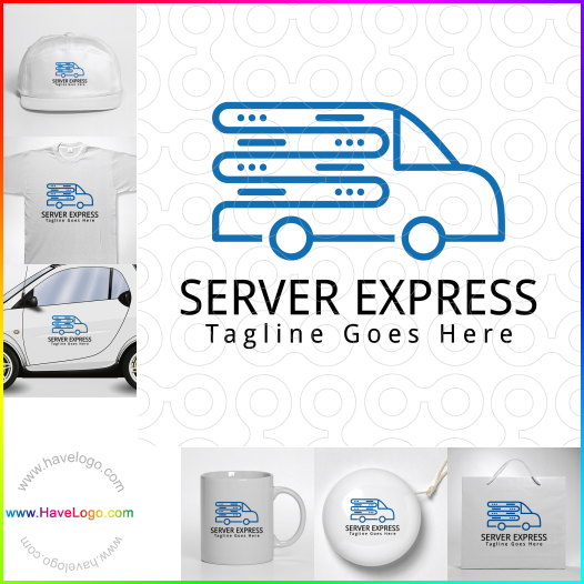 Compra un diseño de logo de Server Express 62741