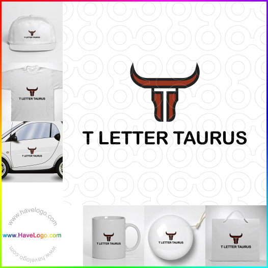 Compra un diseño de logo de T Carta Tauro 66672