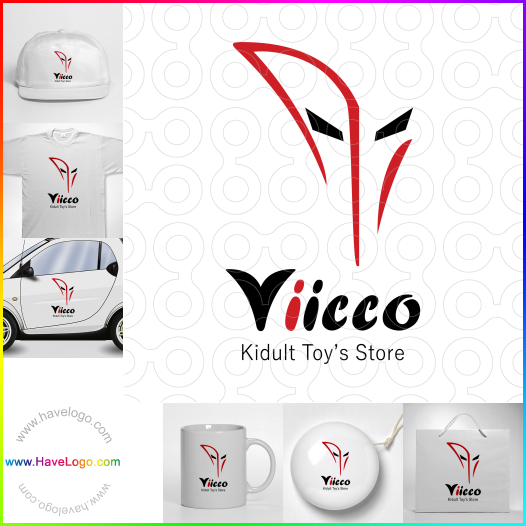 Compra un diseño de logo de Cara de robot de Viicco 60003