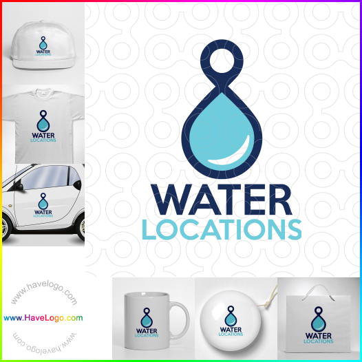 Compra un diseño de logo de Ubicaciones de agua 60244
