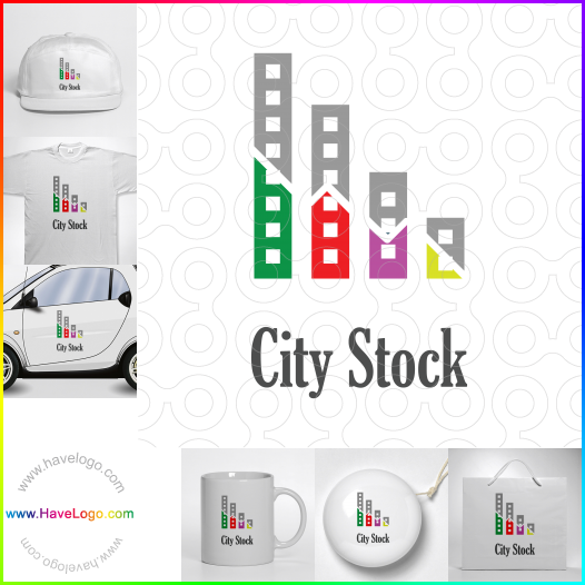 Acheter un logo de agent urbain,agent immobilier,paysage urbain - 34216