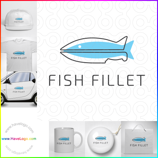 Compra un diseño de logo de filete de pescado 66593