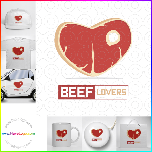 Koop een Rundvleesliefhebbers logo - ID:62018