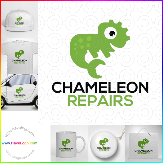 Compra un diseño de logo de Reparaciones del camaleón 66880