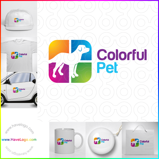 Koop een Kleurrijk huisdier logo - ID:65609