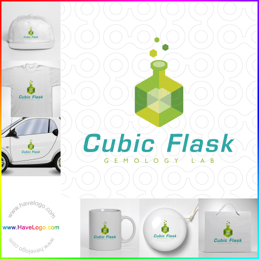 Koop een Cubic Flask logo - ID:61580