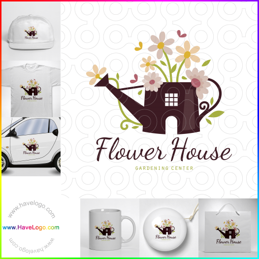 Compra un diseño de logo de Flower House 61170