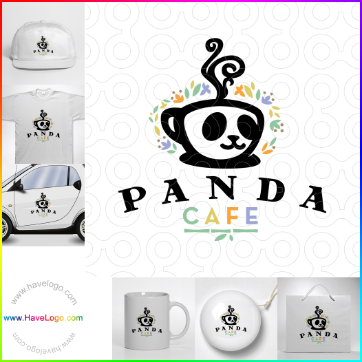 Compra un diseño de logo de Panda Cafe 61422