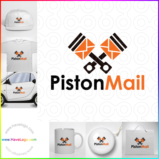 Compra un diseño de logo de Piston Mail 60223